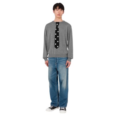 THE EXTRA-FINE MERINO WOOL PULLOVER WITH INTARSIA